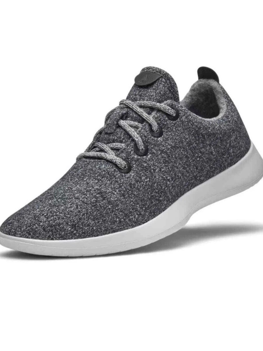 allbirds Men's Charcoal Wool Runner with White Sole